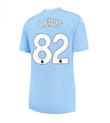 Manchester City Rico Lewis #82 Hemmatröja Kvinnor 2023-24 Kortärmad